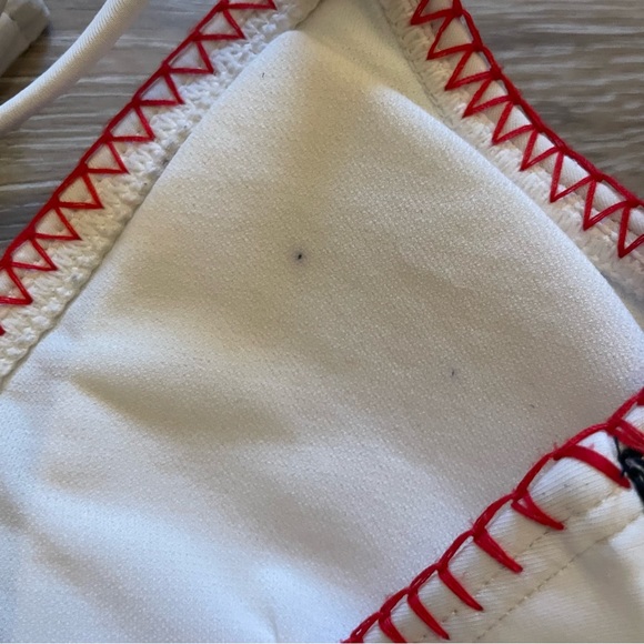 Xhilaration Red White and Blue Crochet Top Bikini Set - Picture 6 of 6